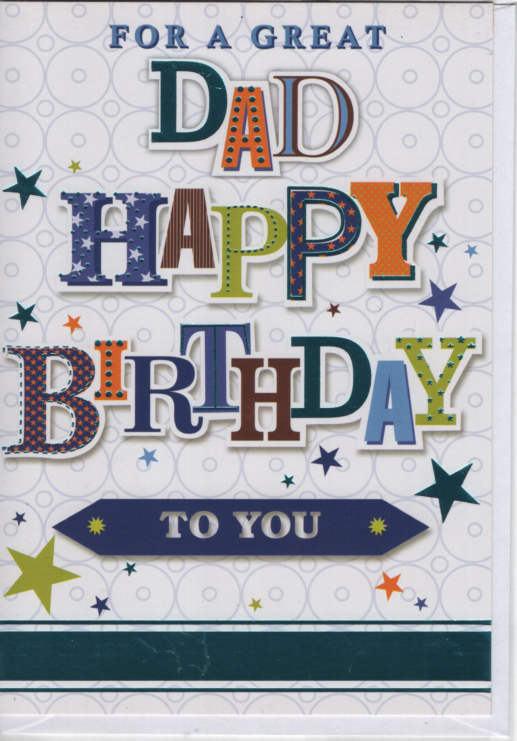 For a Great Dad Happy Birthday To You