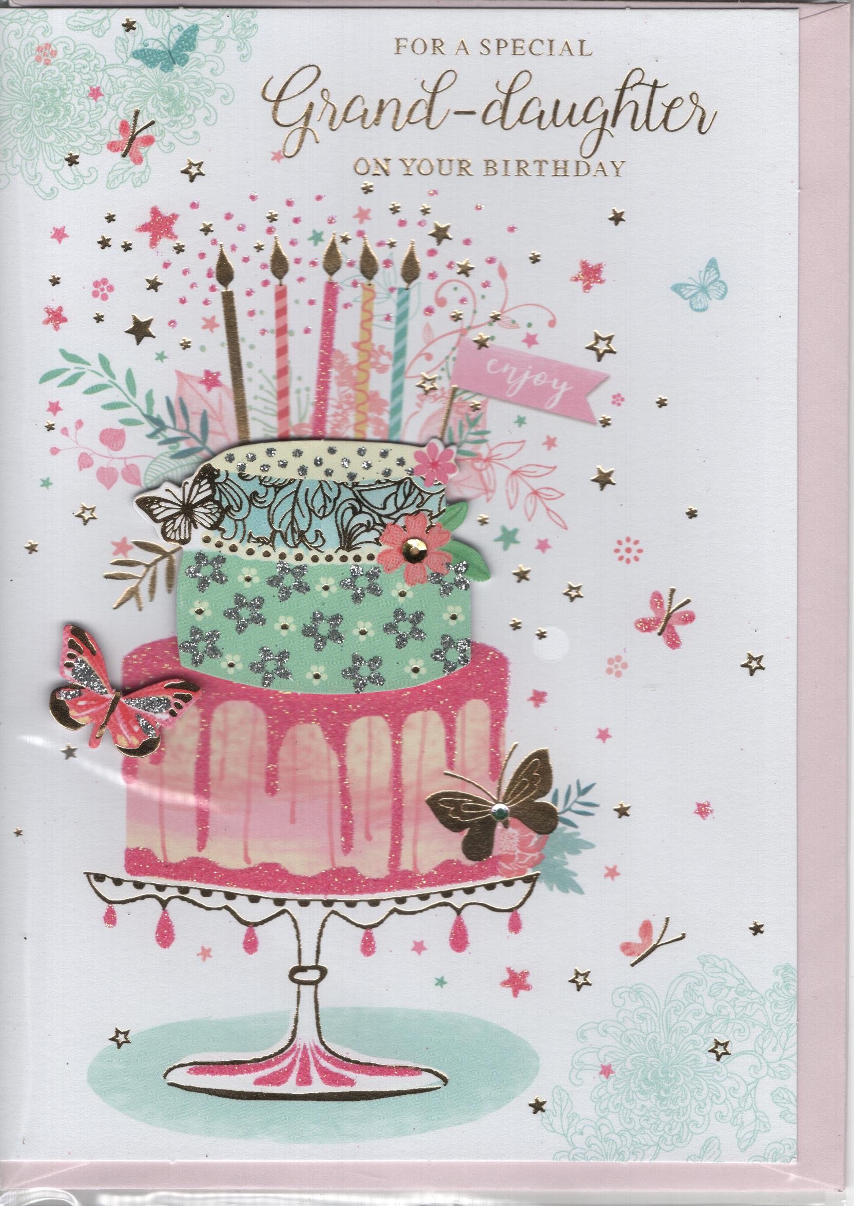 For a Special Grand Daughters On Your Birthday Greeting Card
