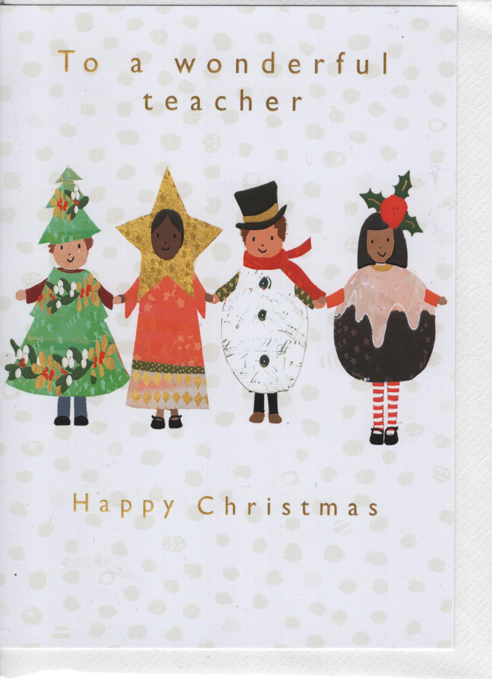 To a Wonderful Teacher Happy Christmas