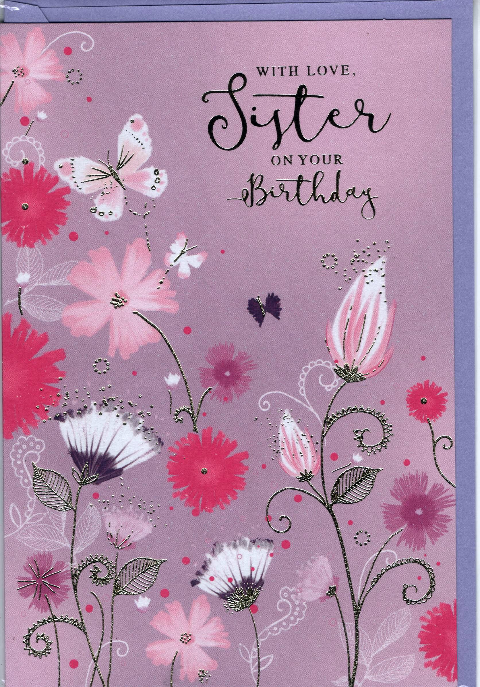 With Love Sister On Your Birthday