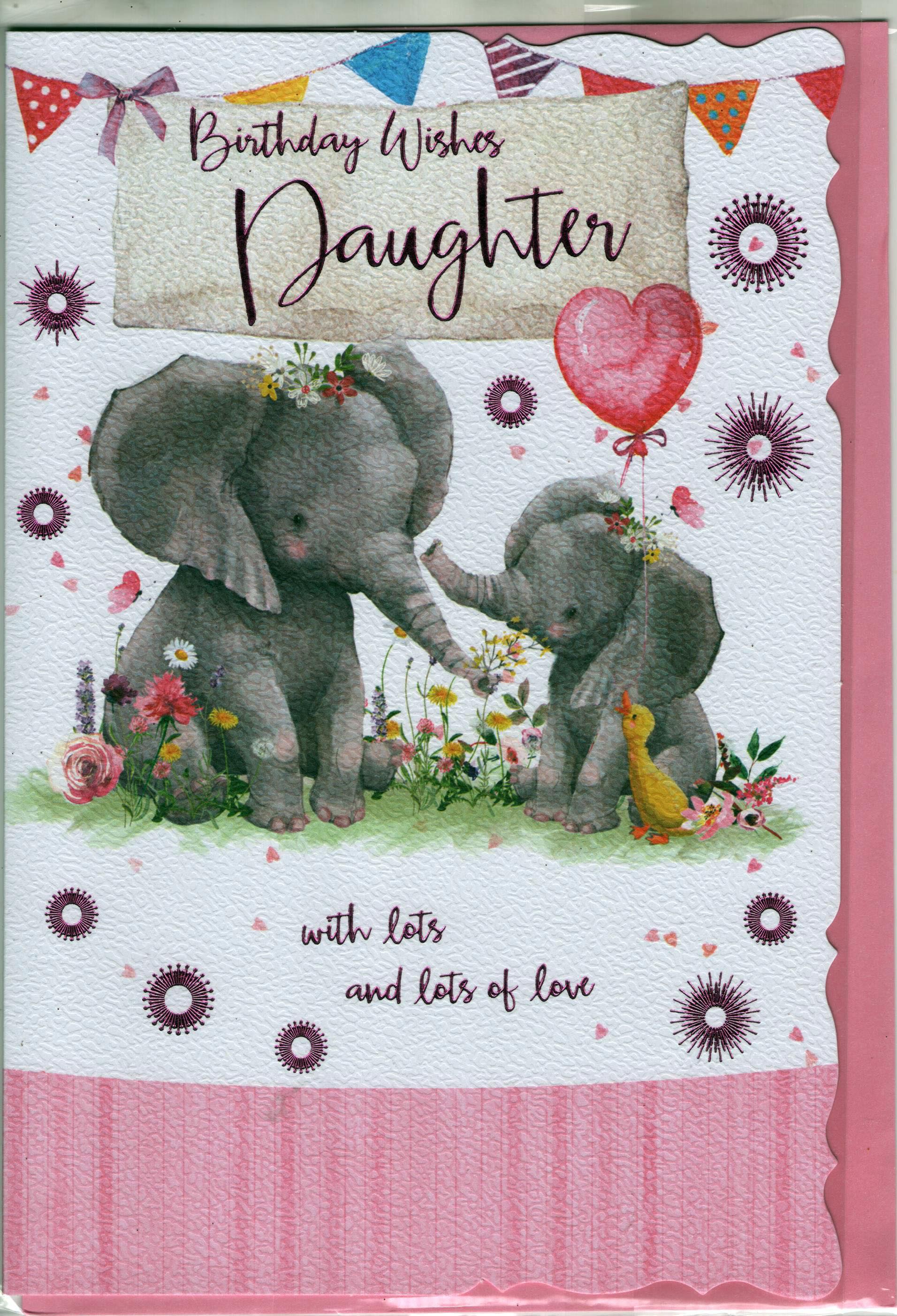 Birthday Wishes Daughter Greeting Card