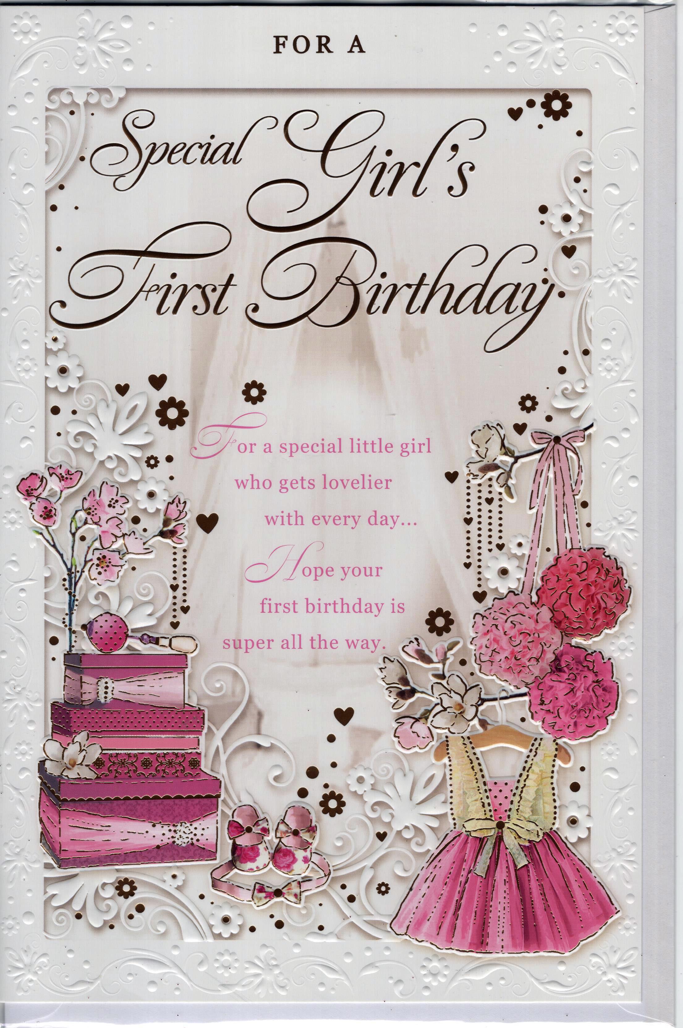 For Special Girl's First Birthday 