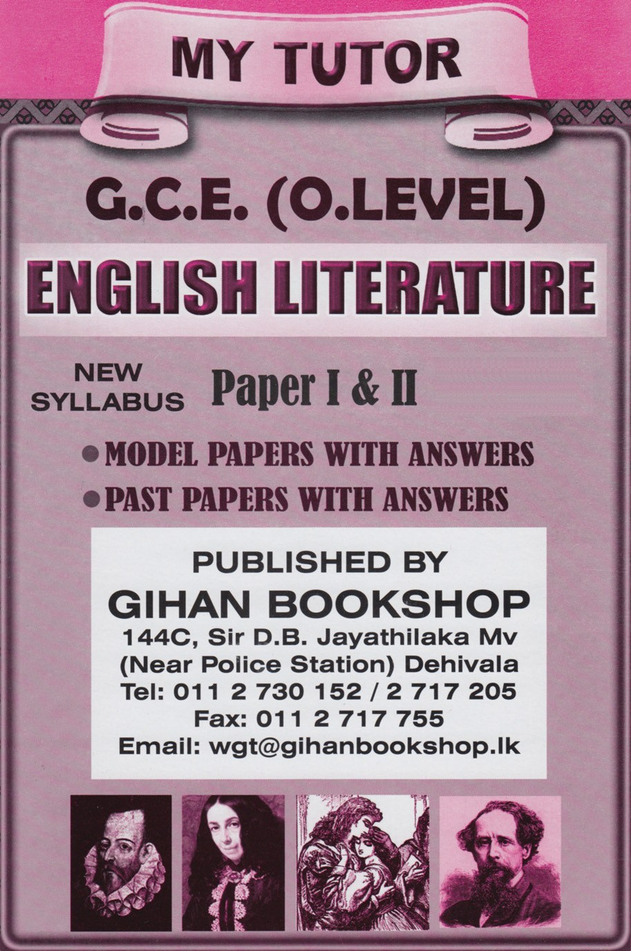 My Tutor G.C.E (O.Level ) English Literature Paper 1 & 2