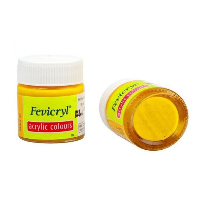Fevicryl Acrylic Colours Fabric Painting Golden Yellow 09
