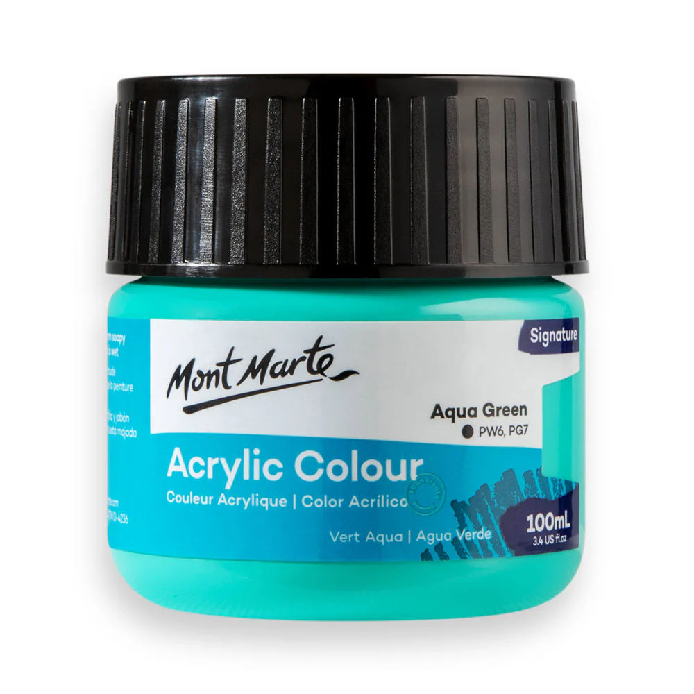 Mont Marte Signature 100ml Acrylic Colour - Aqua Green