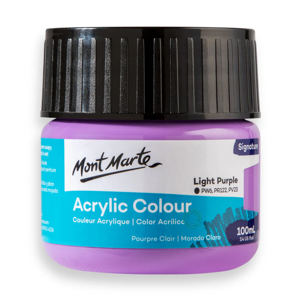 Mont Marte Signature 100ml Acrylic Colour - Light Purple