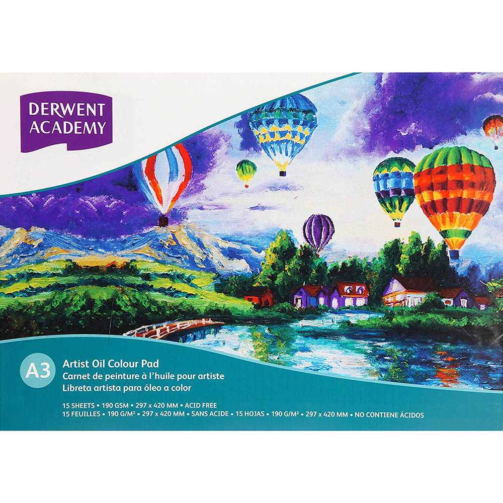 Derwent Academy A3 Artist Oil Colour Pad 15Sheets