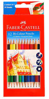 Faber Castell - 12 Bi-Colour Pencils (No.FC118112)