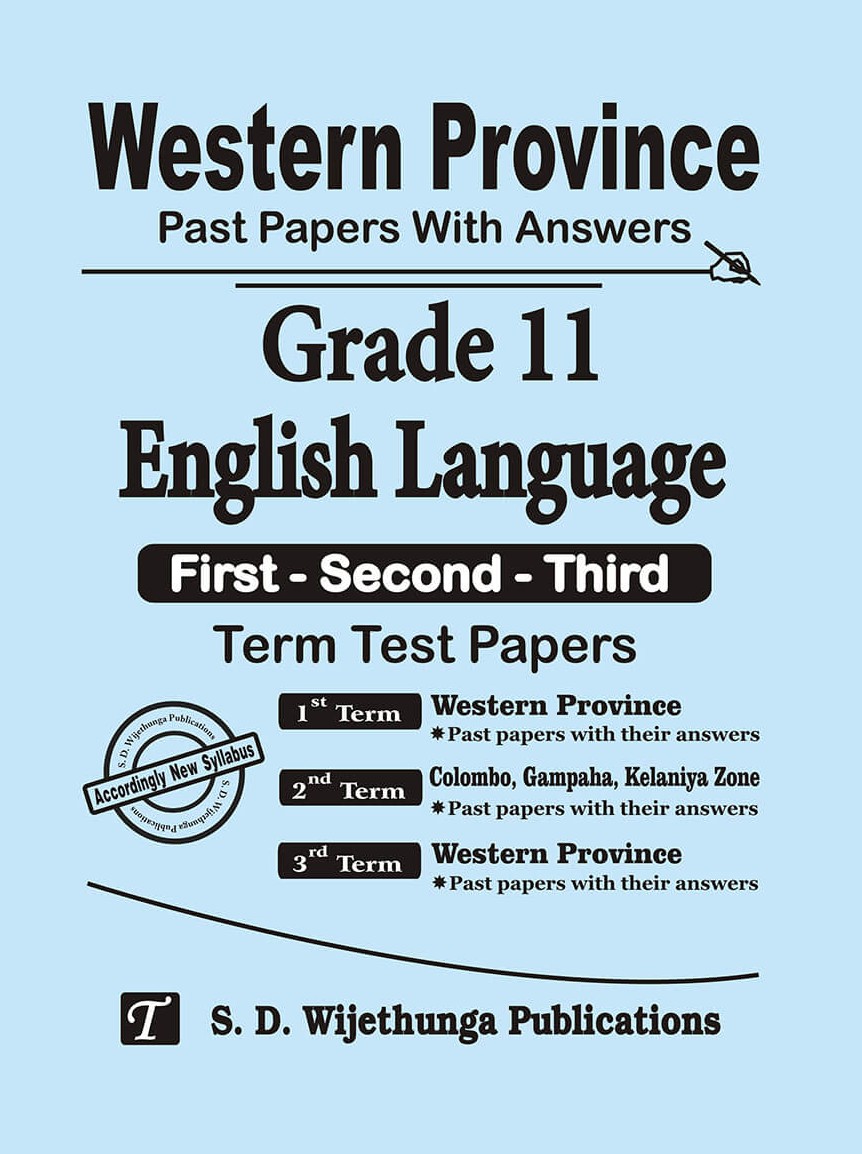 Western Province Past Papers With Answers Grade 11 English Language (First-Second-Third) Term Test Papers-2025