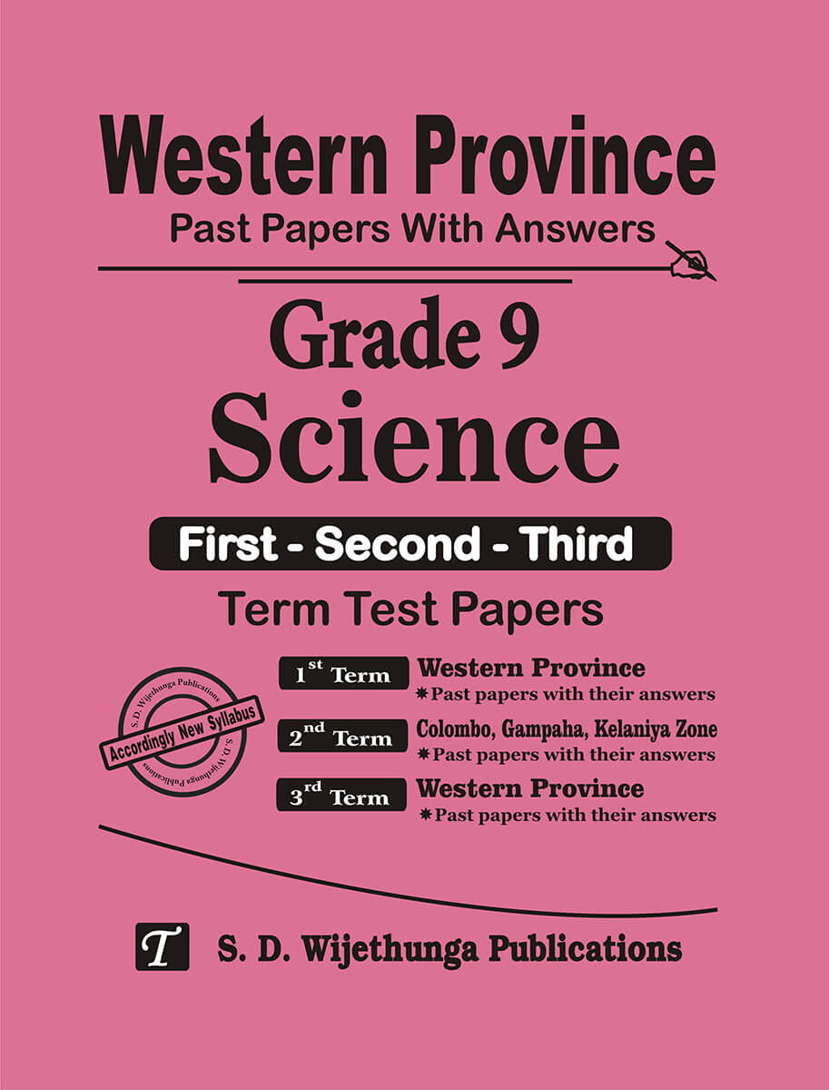 Western Province Past Papers with Answers Grade 9 Science (First-Second-Third) Term Test Papers 2018-2025