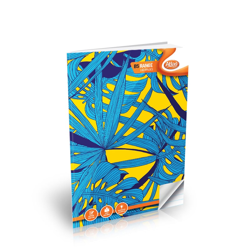 Atlas B5 Single Rule Book 160 Pgs